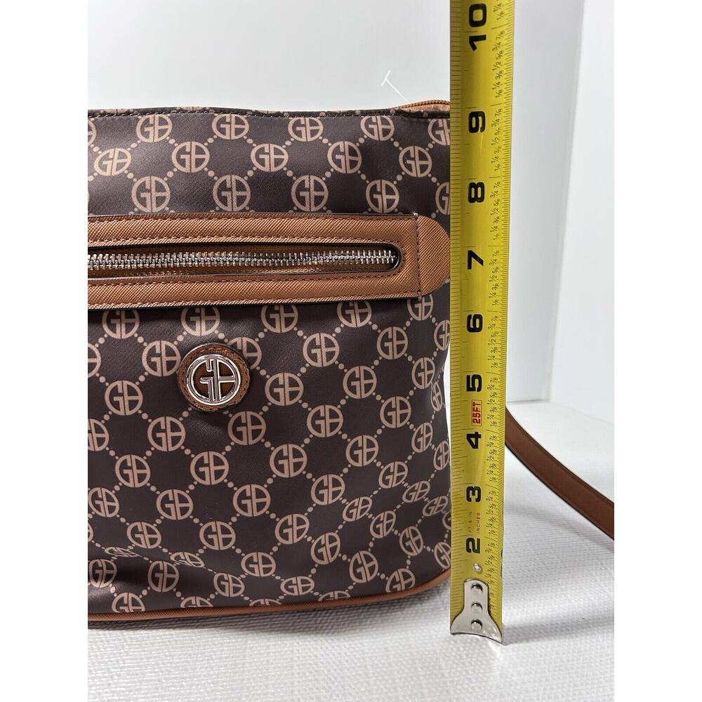 GIANI BERNINI logo nylon North South small crossbody bag - Chocolate brown - Picture 15 of 16